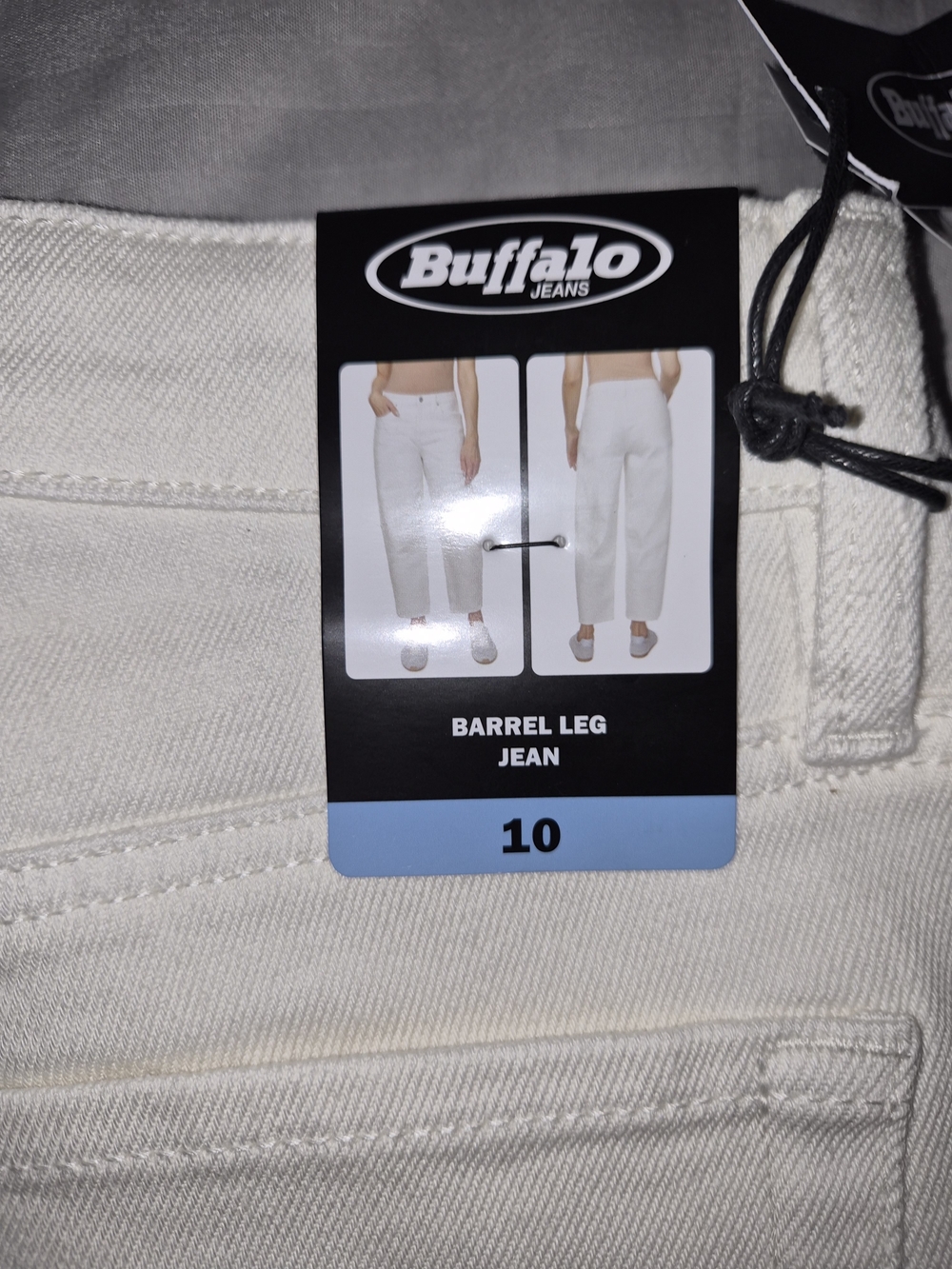 Women's Barrel Leg Jeans - Cream